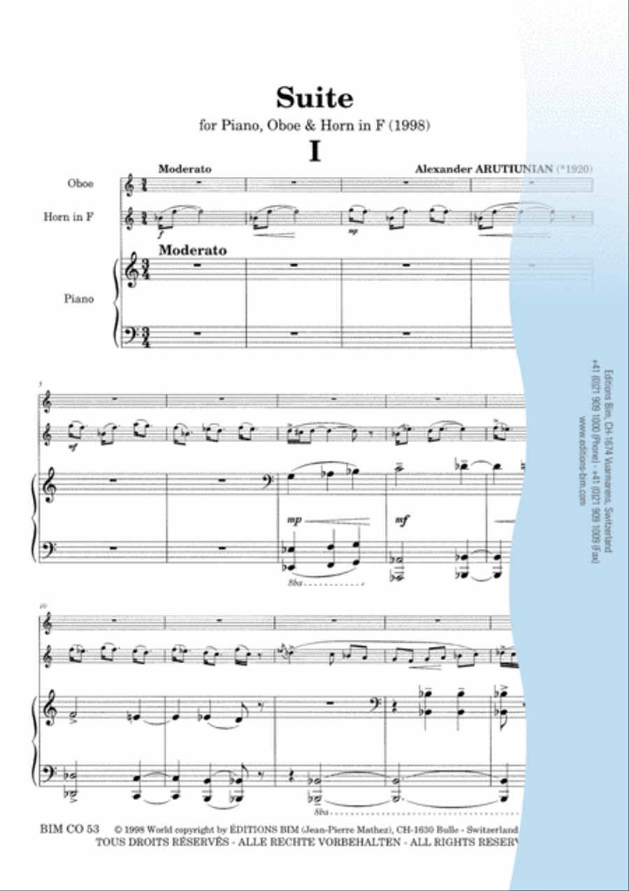 Suite Oboe scores gallery preview page 2