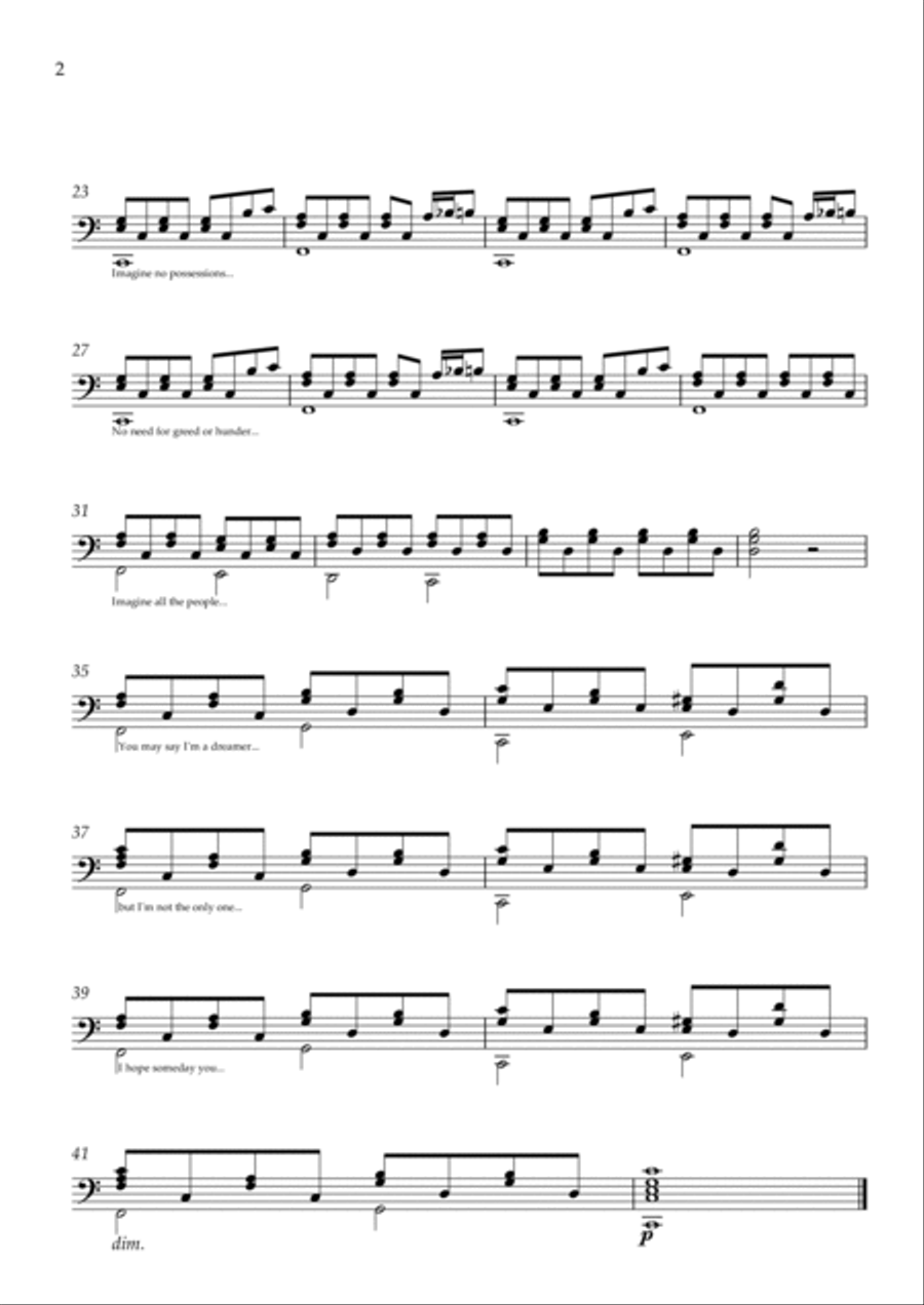 Imagine Easy Piano scores gallery preview page 2