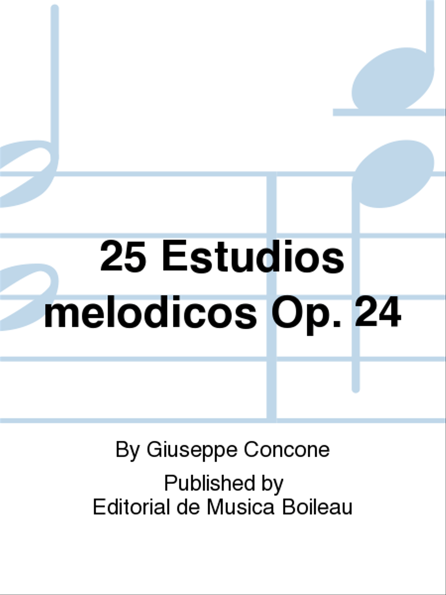 25 Estudios melodicos Op. 24 Piano Solo scores gallery preview page 1