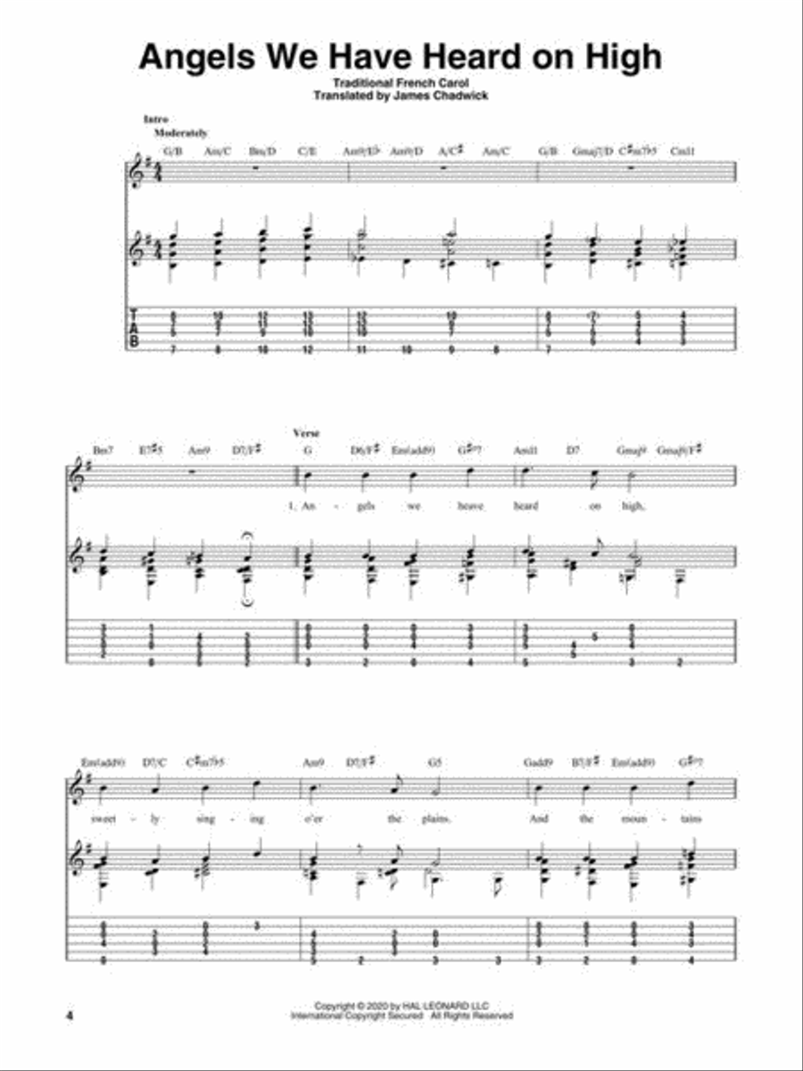 Christmas Songs for Solo Jazz Guitar Electric Guitar scores gallery preview page 4