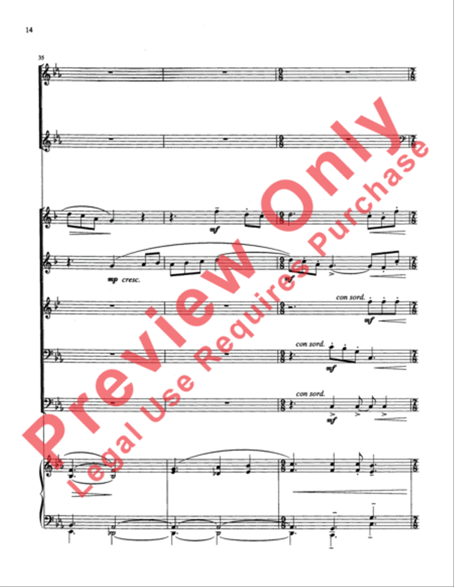 Make We Joy Now Choir scores gallery preview page 14