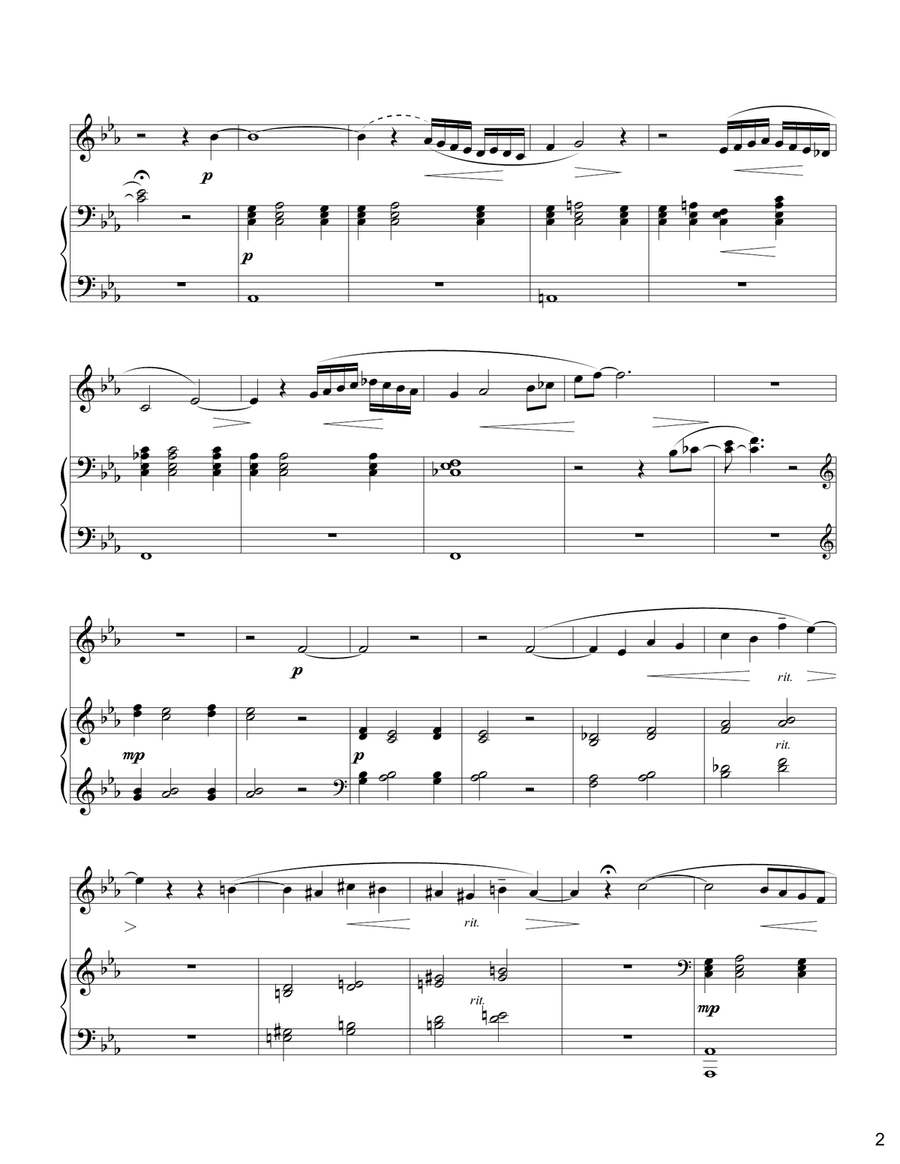Sonata for Oboe and piano Piano scores gallery preview page 2