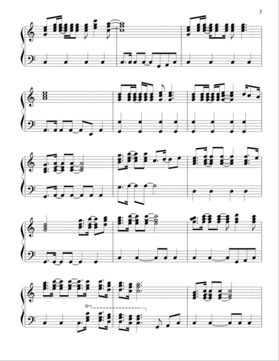 Dancing Queen Dancing Queen Piano Solo scores gallery preview page 3