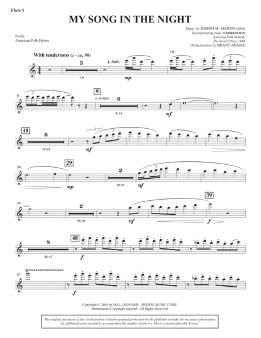 Sacred Places - Flute 1 Choir scores gallery preview page 6