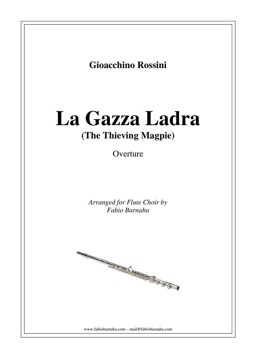 La Gazza Ladra (The Thieving Magpie) by Rossini - Overture for Flute Choir Flute Choir scores gallery preview page 1