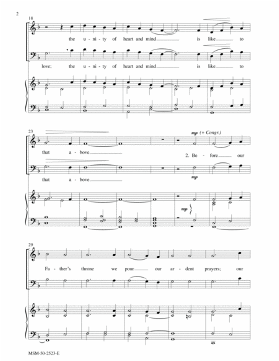 Blest Be the Tie That Binds 4-Part scores gallery preview page 3