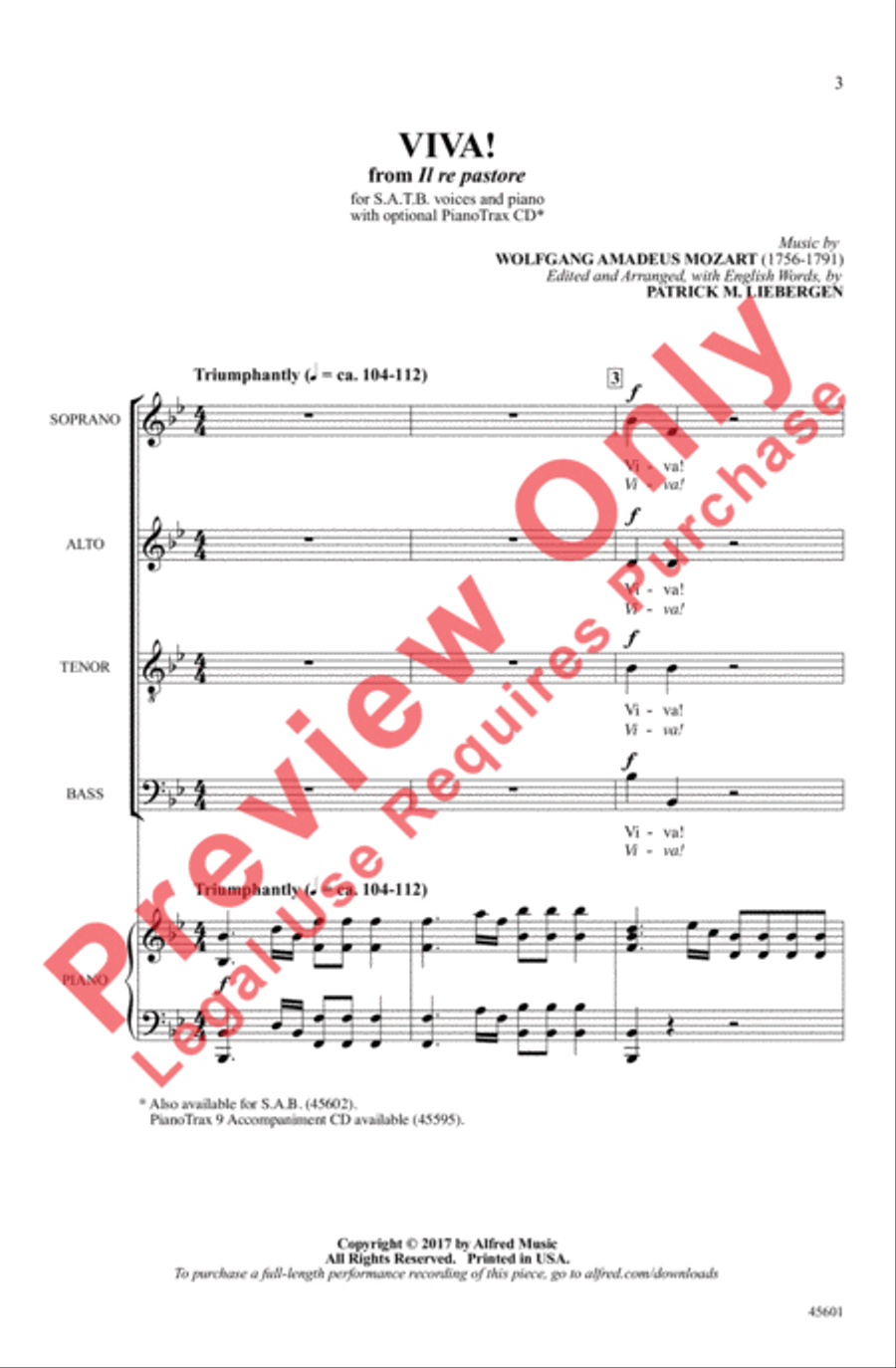 Viva! 4-Part scores gallery preview page 3