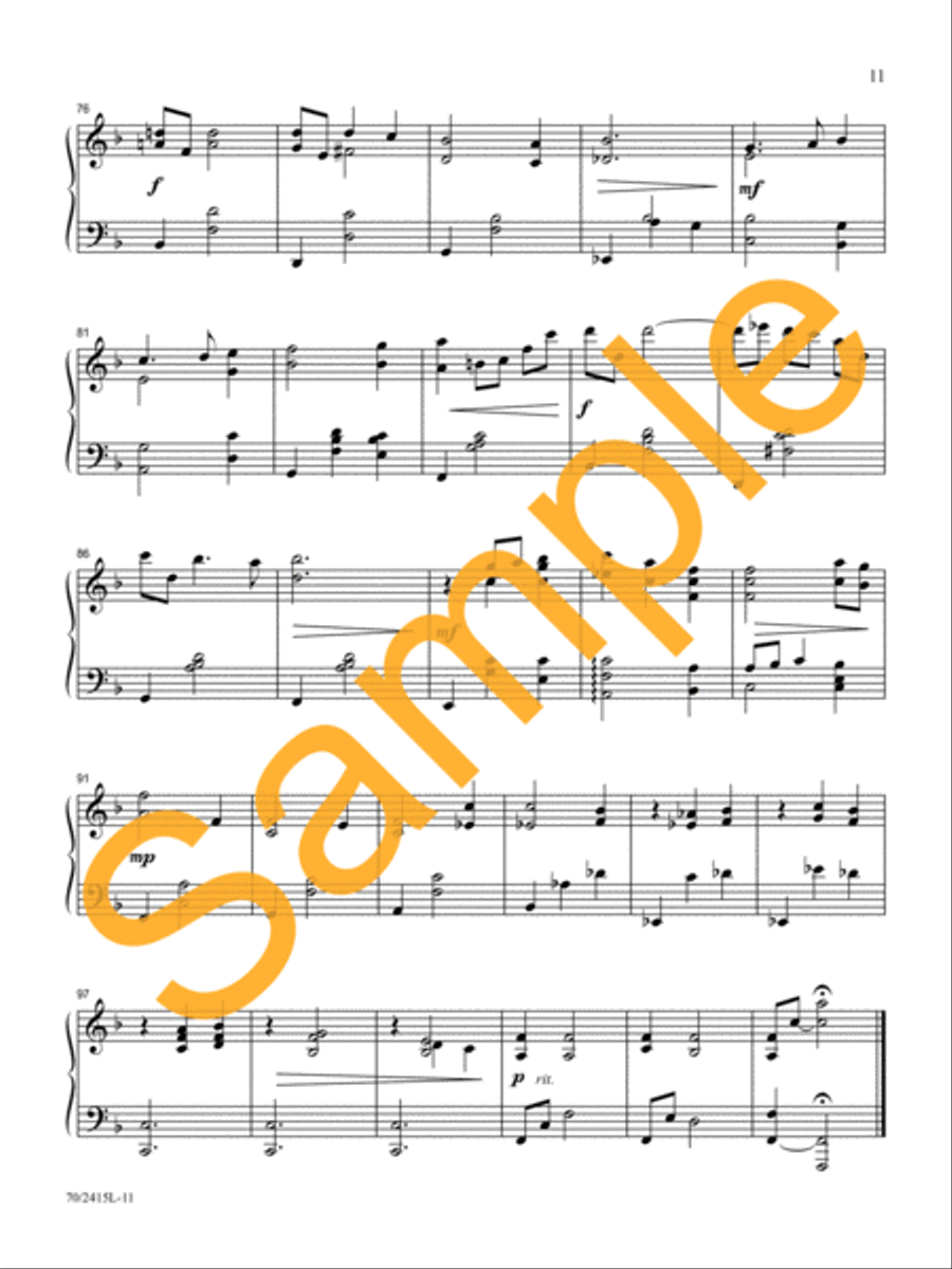 Come, Let Us Adore Him Come, Let Us Adore Him Piano Solo scores gallery preview page 10