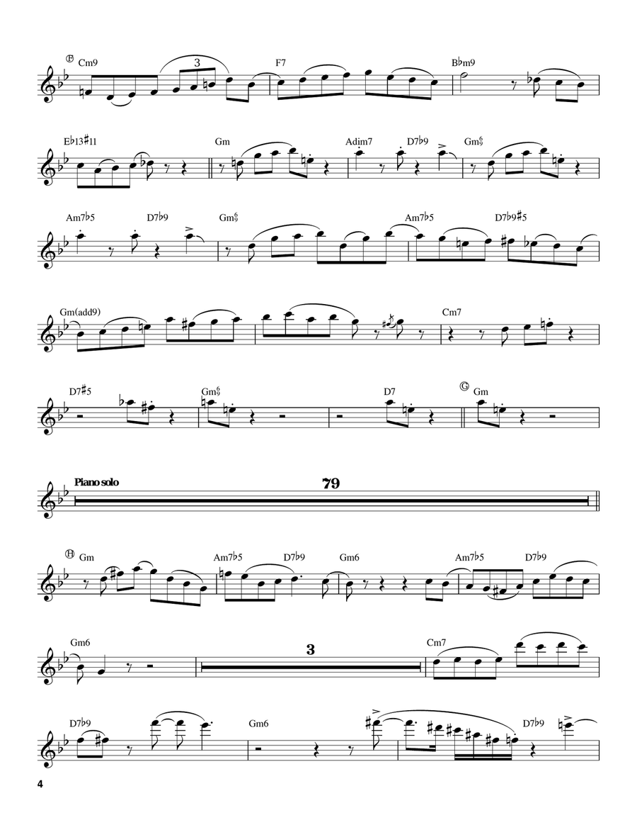 Strode Rode Strode Rode Tenor Saxophone scores gallery preview page 4