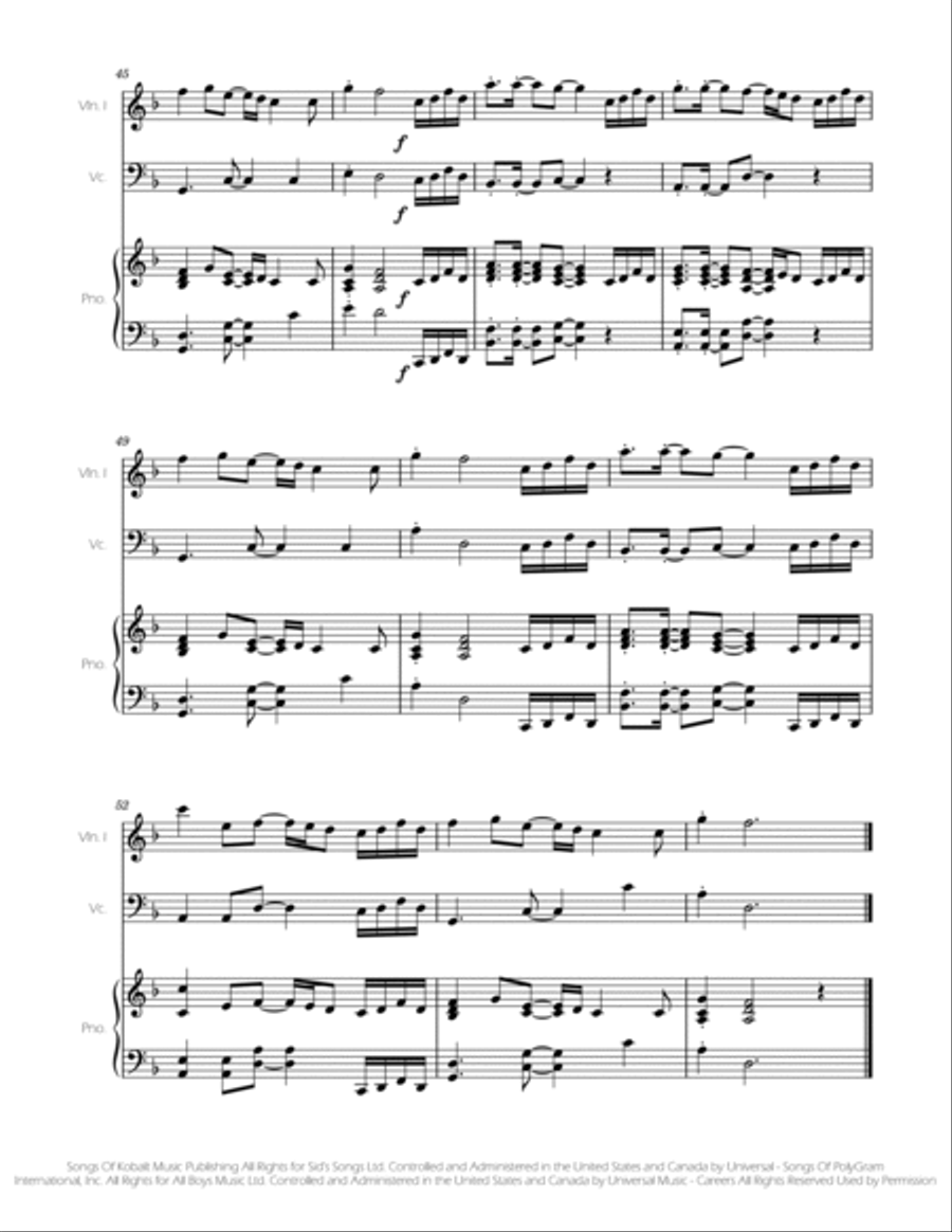 Never Gonna Give You Up Never Gonna Give You Up Piano Trio scores gallery preview page 5