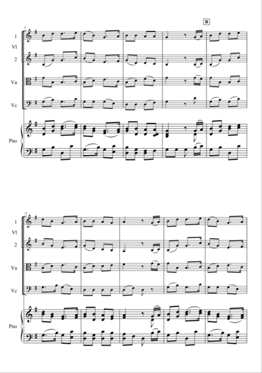 Oh! Susanna Piano Quintet scores gallery preview page 2
