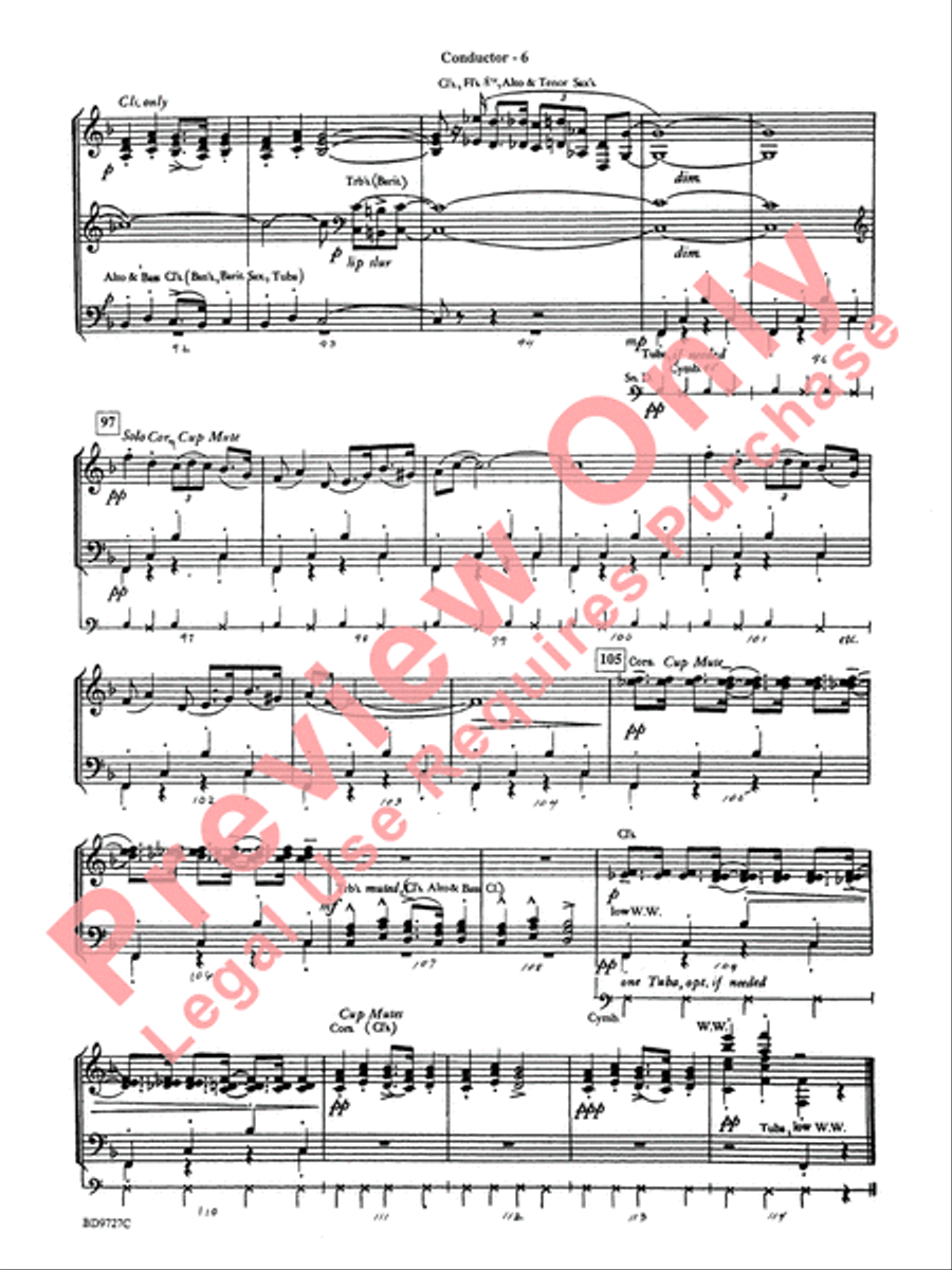 Pavanne (from Symphonette No. 2) Concert Band scores gallery preview page 8