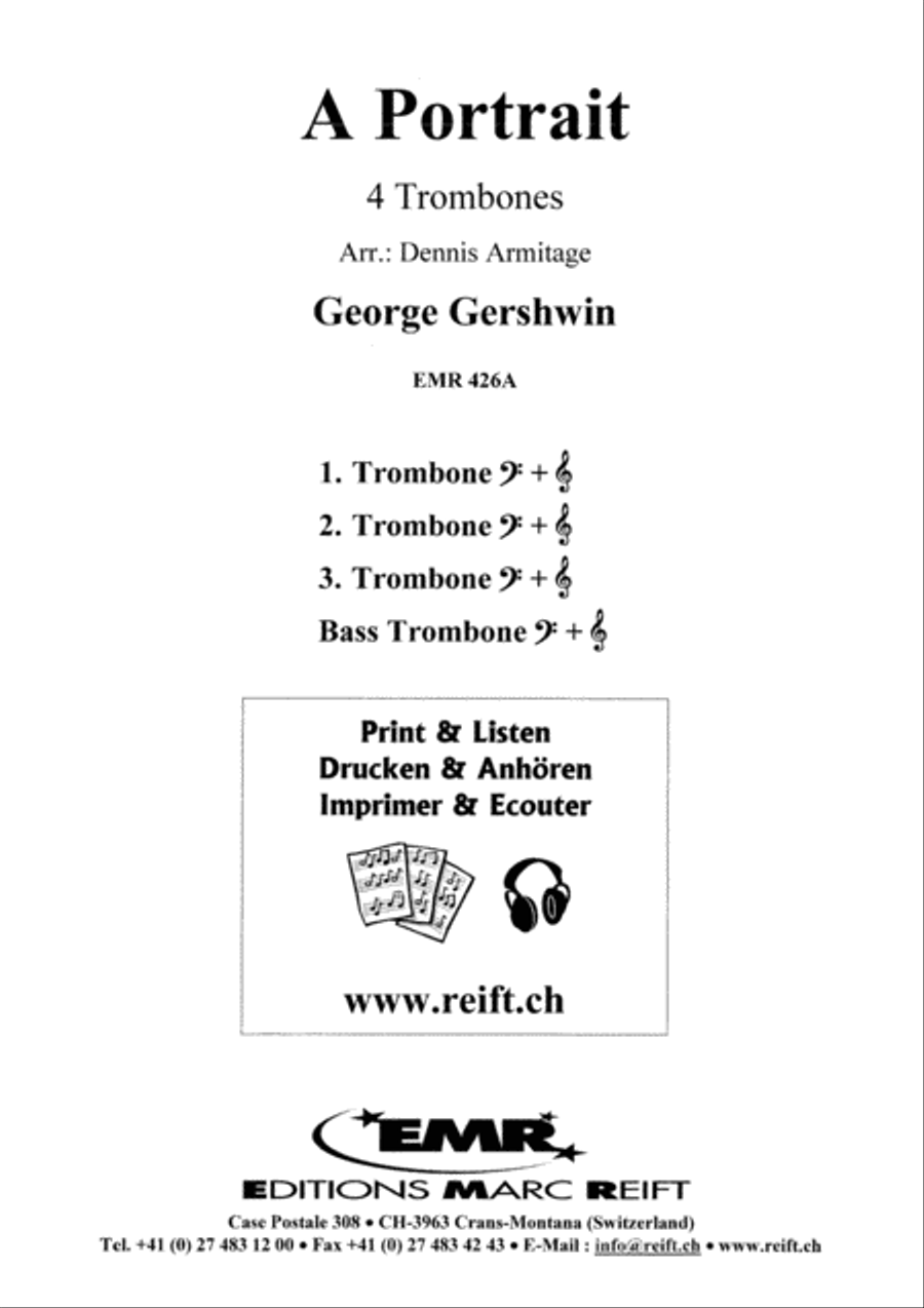 A Portrait A Portrait Trombone Quartet scores gallery preview page 2