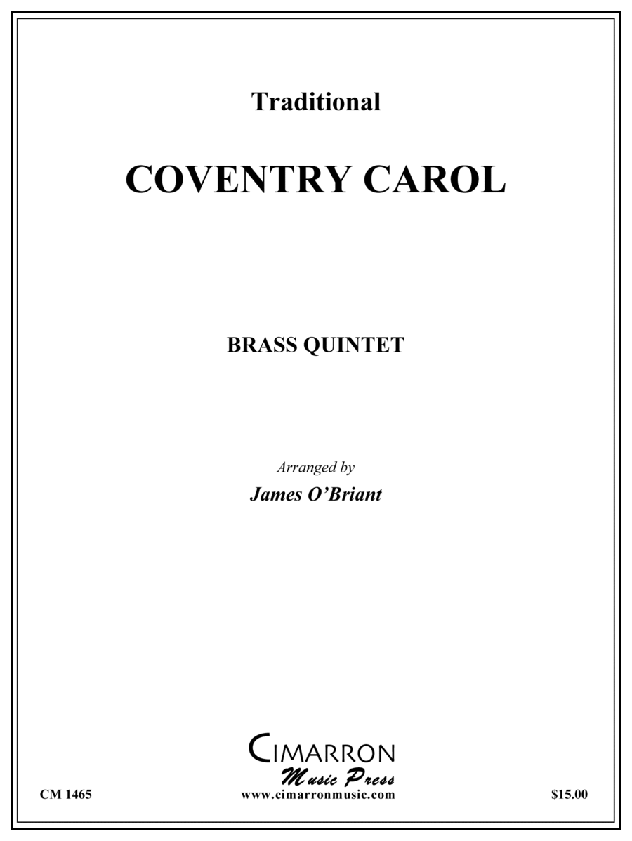 Coventry Carol Brass Quintet scores gallery preview page 1