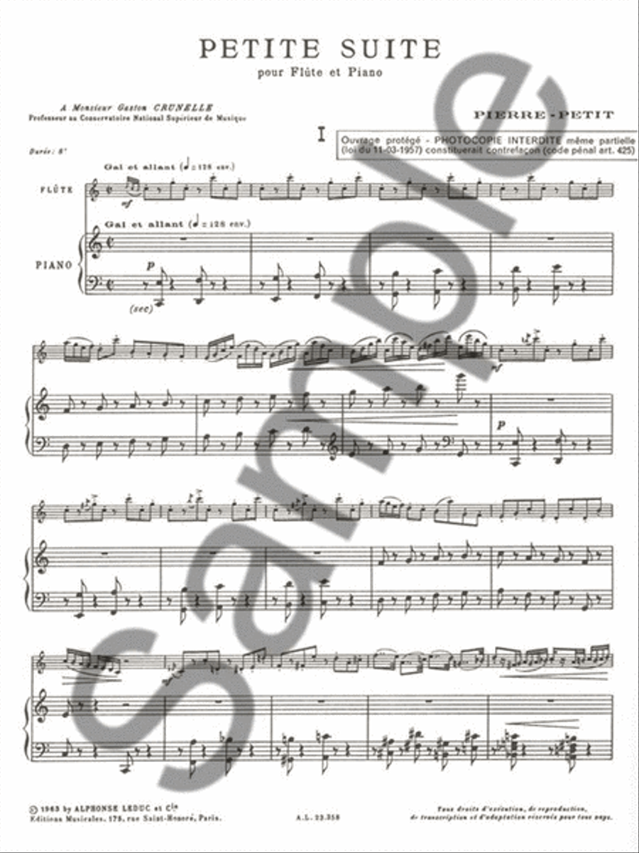 Small Suite (flute And Piano) Flute Solo scores gallery preview page 2