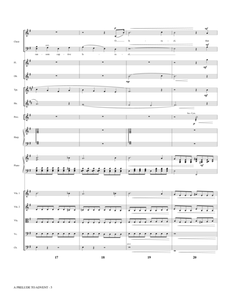 A Prelude To Advent (with Prelude In E Minor and O Come, O Come, Emmanuel) - Full Score