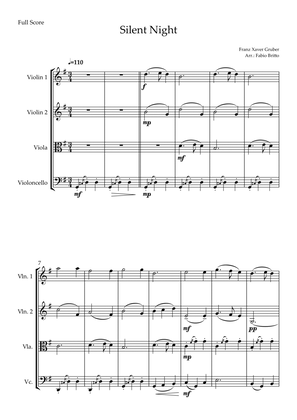 Silent Night (Christmas Song) for String Quartet