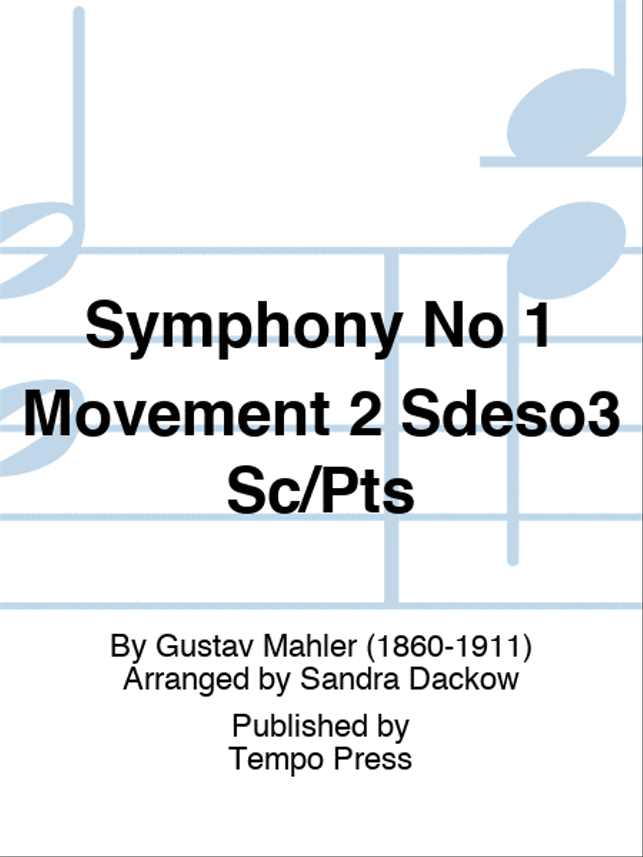 Symphony No 1 Movement 2 Sdeso3 Sc/Pts String Orchestra scores gallery preview page 1