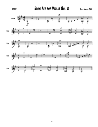 Slow Air for Violin No. 3 in G major