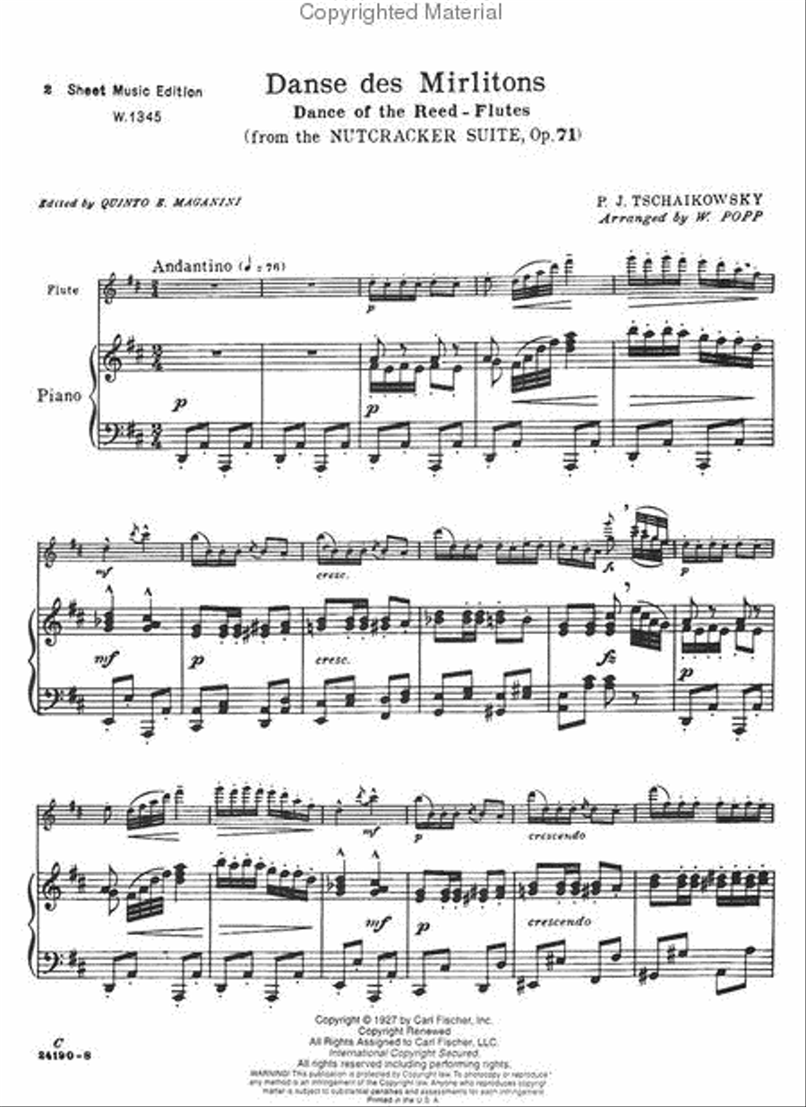 Dance of the mirlitons flute cheap