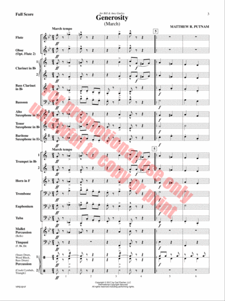 Generosity Concert Band scores gallery preview page 4