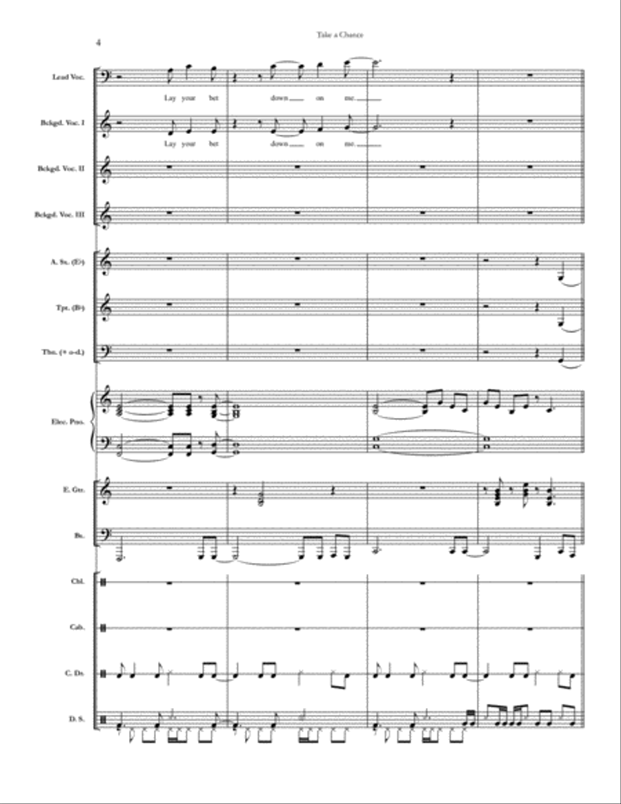 Take A Chance Small Ensemble scores gallery preview page 4