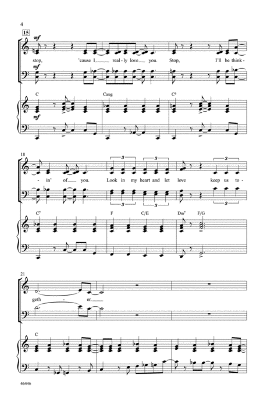 Love Will Keep Us Together Choir scores gallery preview page 3