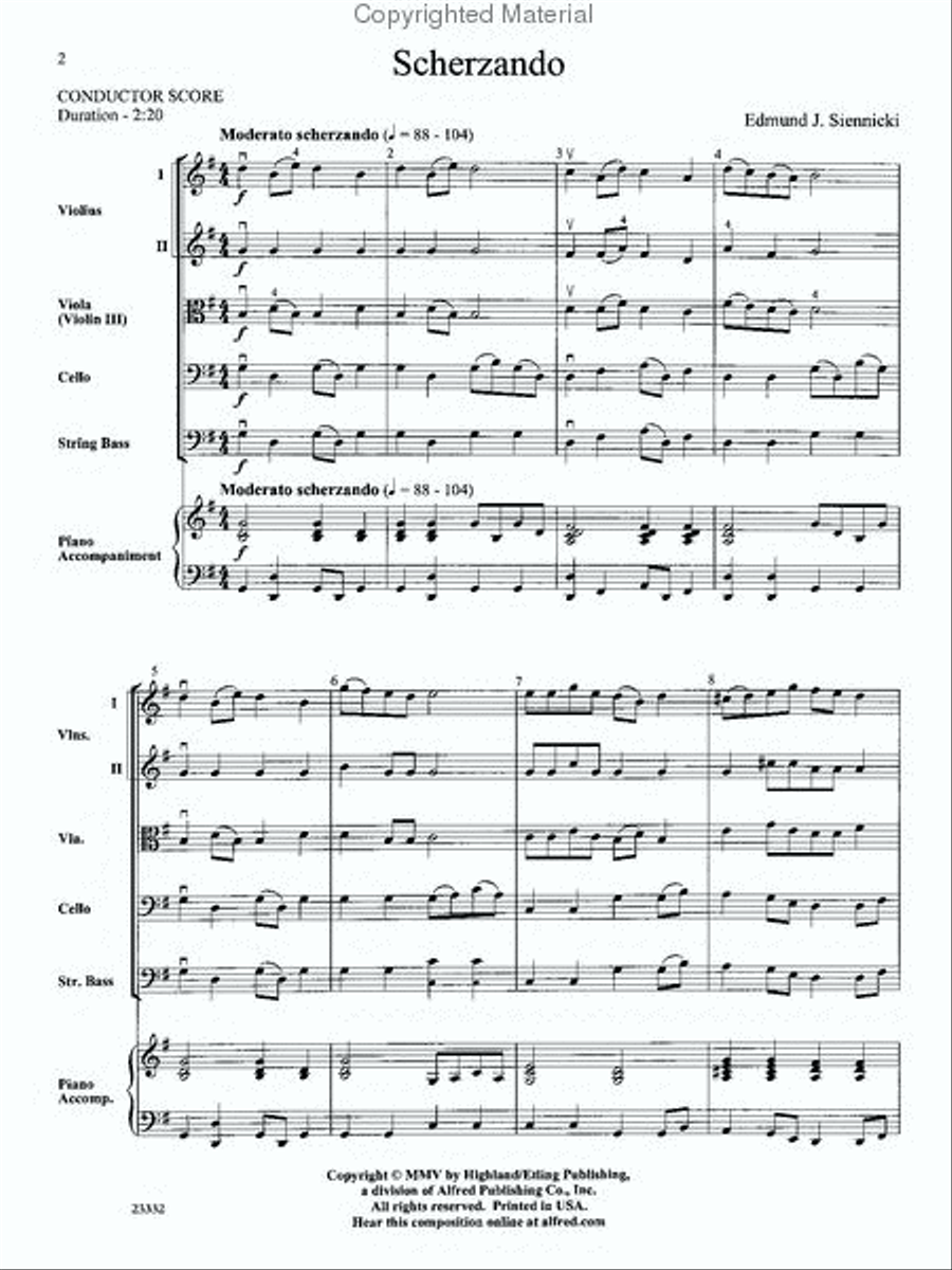 Scherzando String Orchestra scores gallery preview page 2