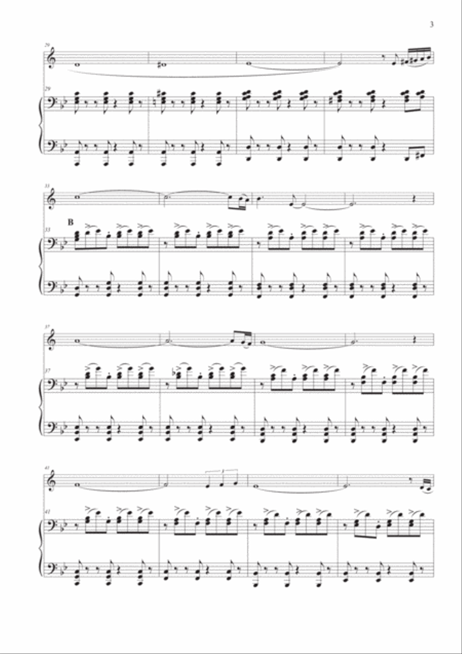 Tango Pour Claude Trumpet Solo scores gallery preview page 3