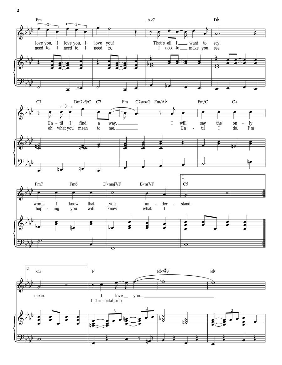 Michelle Piano, Vocal scores gallery preview page 2