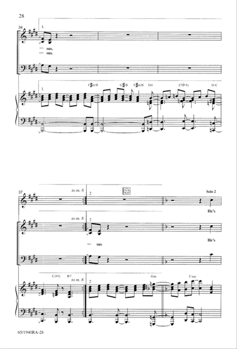 We Will Know Peace 3-Part scores gallery preview page 30