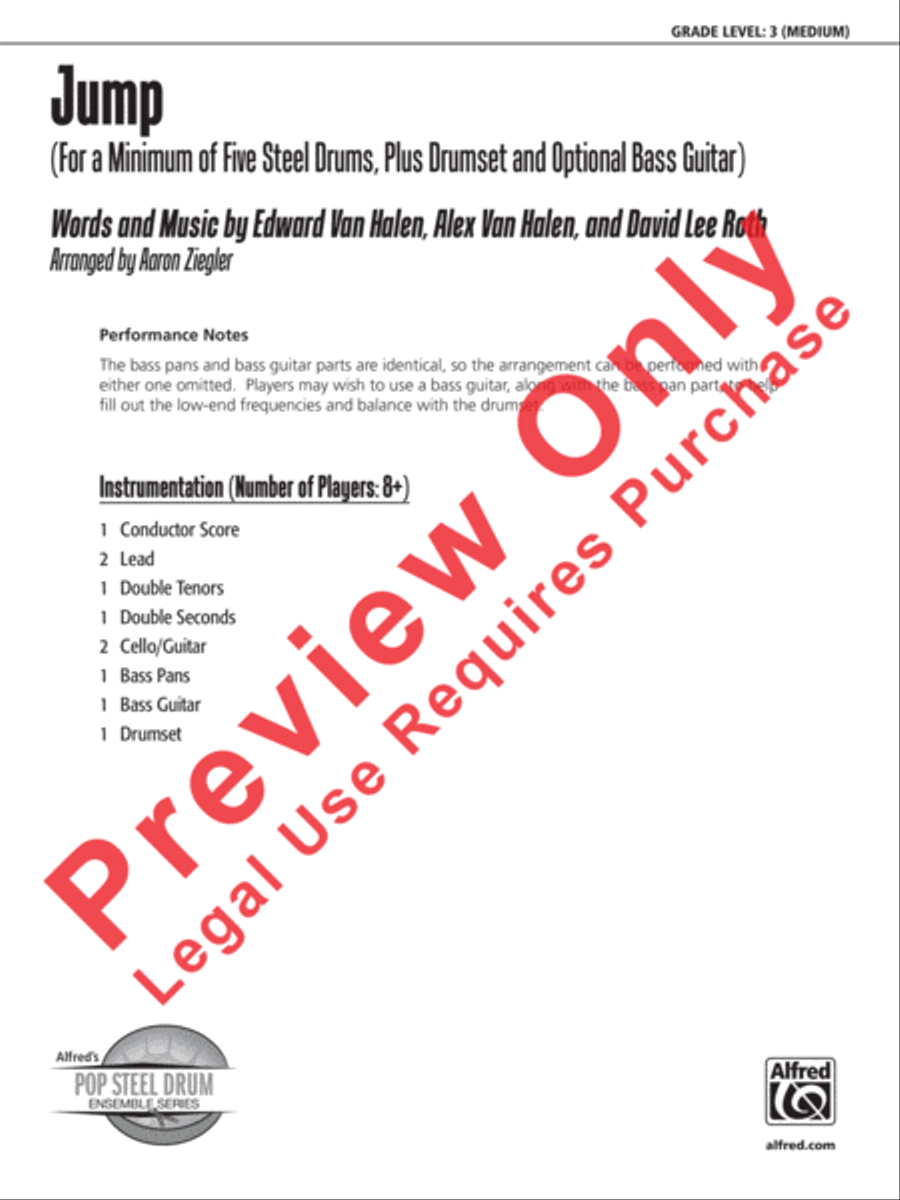 Jump Jump Steel Drum Band scores gallery preview page 2