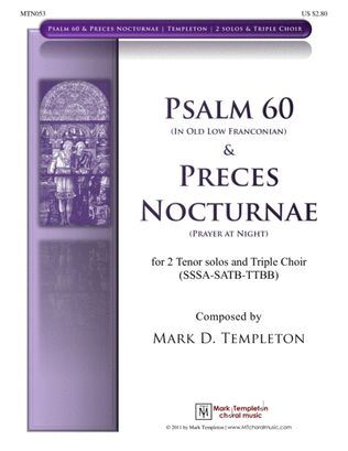 Book cover for Psalm 60 & Preces Nocturnae
