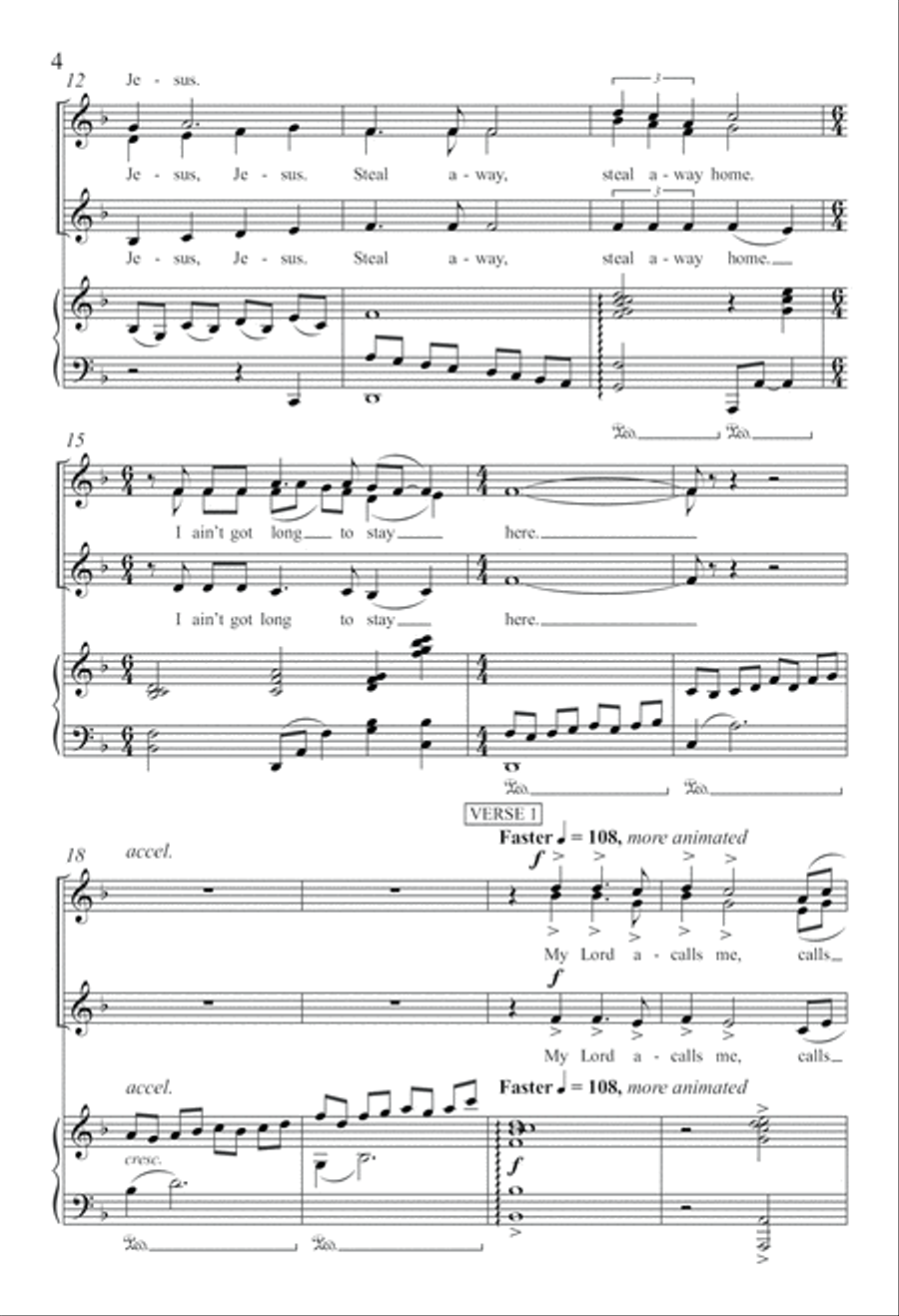 Steal Away SSA scores gallery preview page 4
