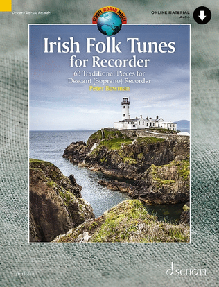 Book cover for Irish Folk Tunes for Descant Recorder