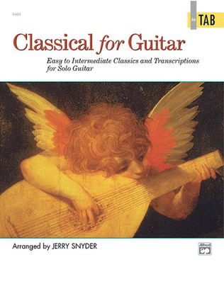 Book cover for Classical for Guitar In TAB