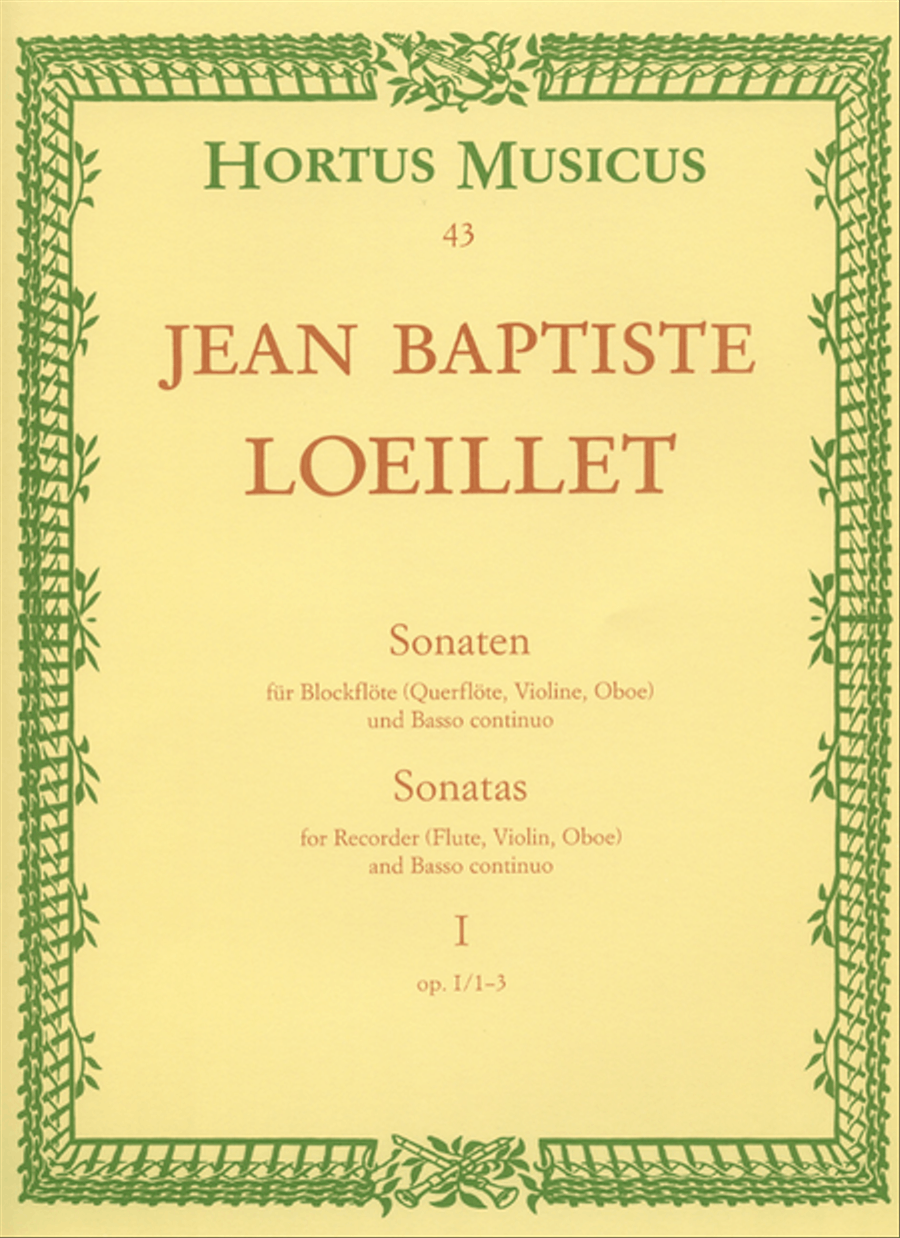 Sonaten for Recorder (Flute, Violin, Oboe) and Basso continuo op. 1/1-3 Bassoon scores gallery preview page 1