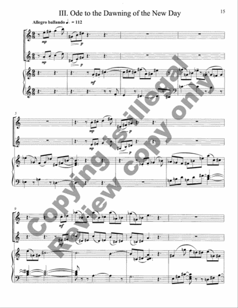 Odes English Horn scores gallery preview page 17