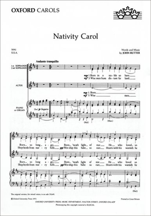Book cover for Nativity Carol