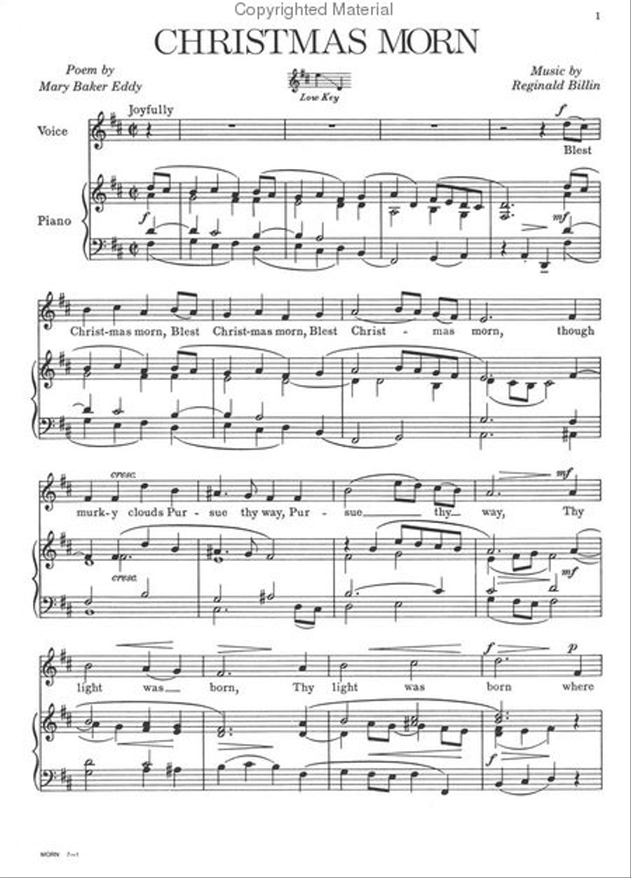 Poems by Mary Baker Eddy Choir scores gallery preview page 2