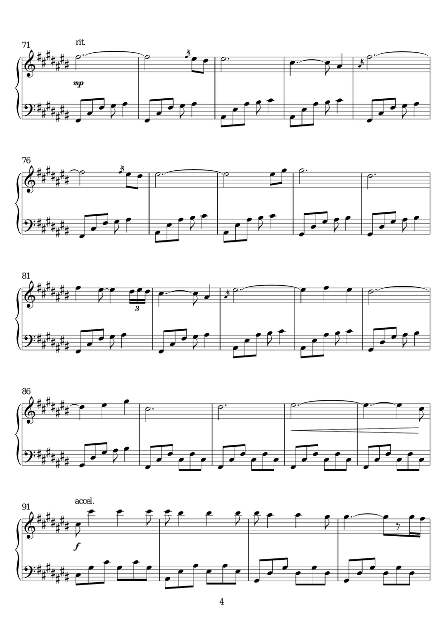 Dream Of Flying Dream Of Flying Piano Solo scores gallery preview page 4