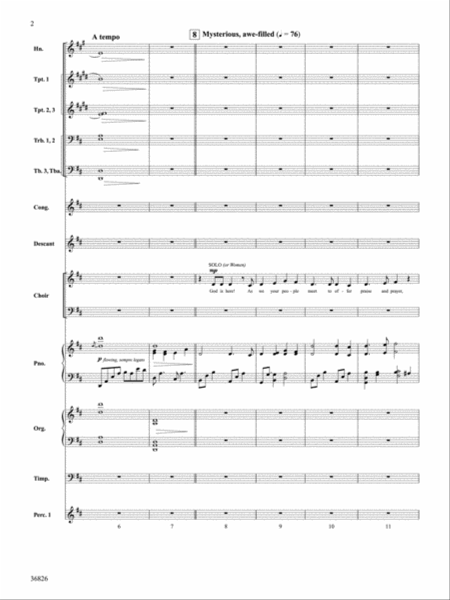 God Is Here Choir scores gallery preview page 3