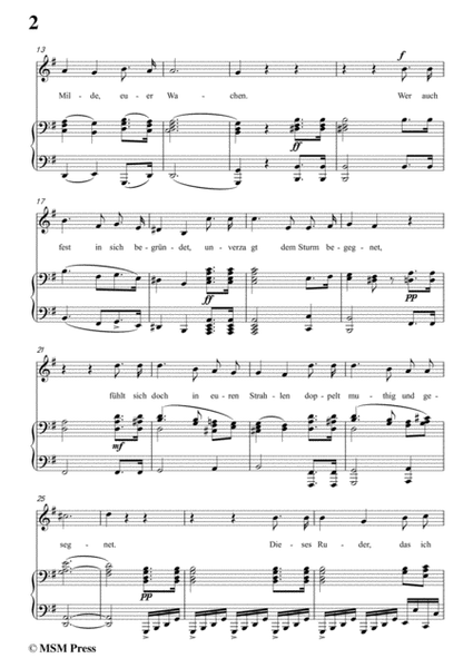 Schubert-Lied eines Schiffers an die Dioskuren,in G Major,Op.65 No.1,for Voice and Piano image number null
