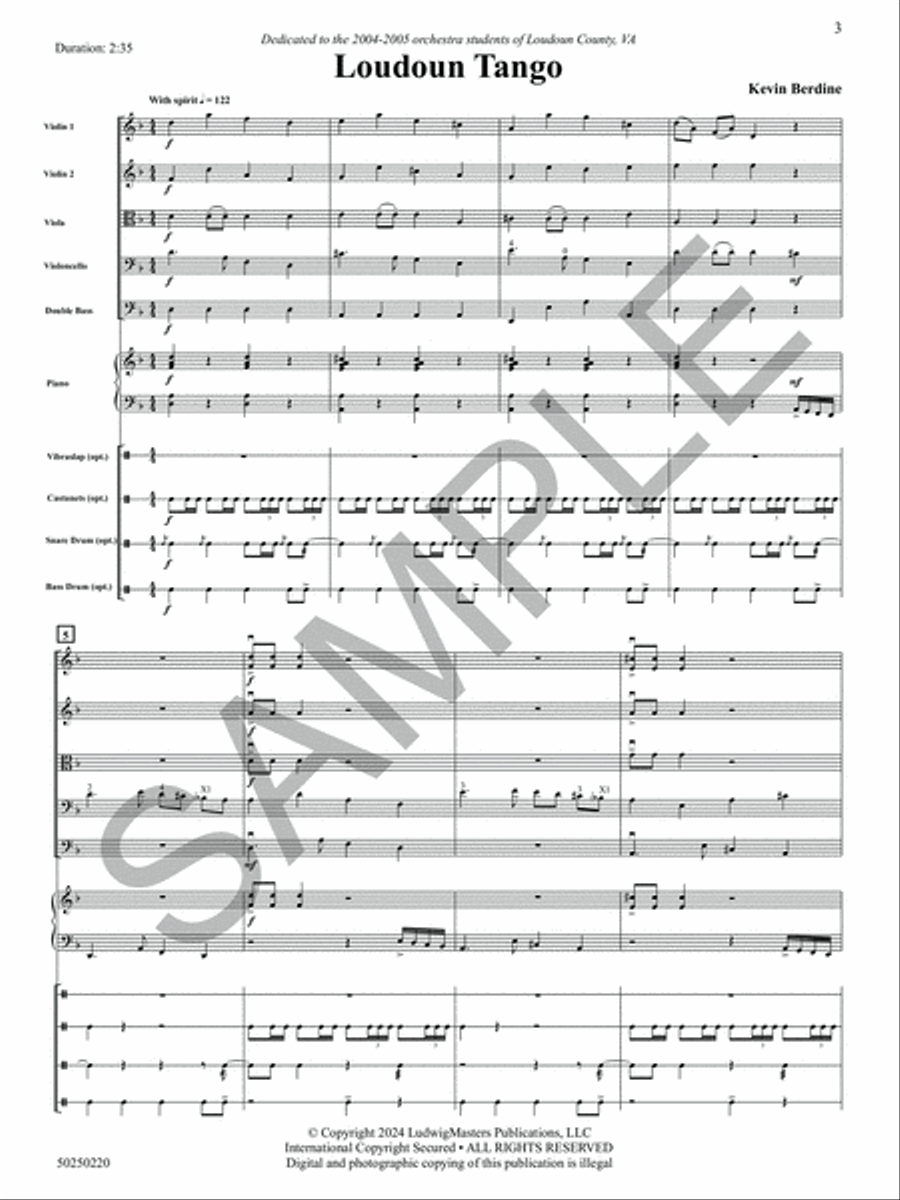 Loudon Tango String Orchestra scores gallery preview page 4