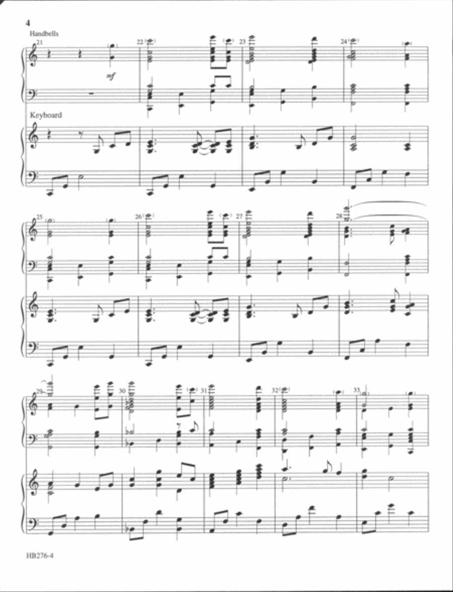 Amazing Grace - full score Handbell Choir scores gallery preview page 3