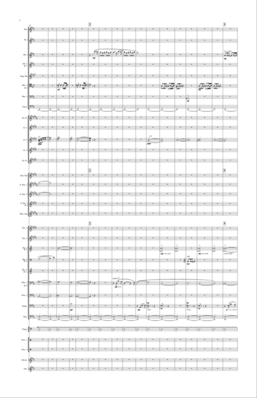 Delius Paris - Song of a Great City Small Ensemble scores gallery preview page 2