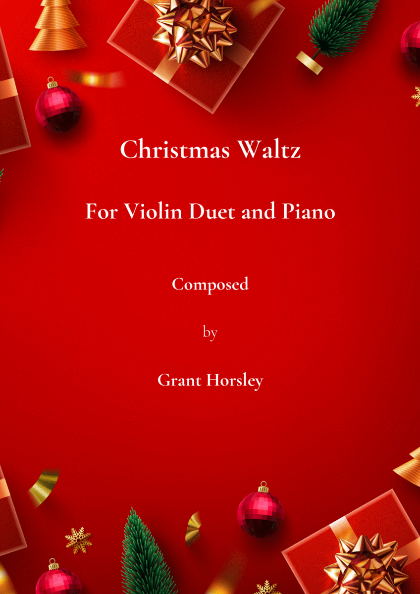 "Christmas Waltz" Original for Violin Duet and Piano image number null