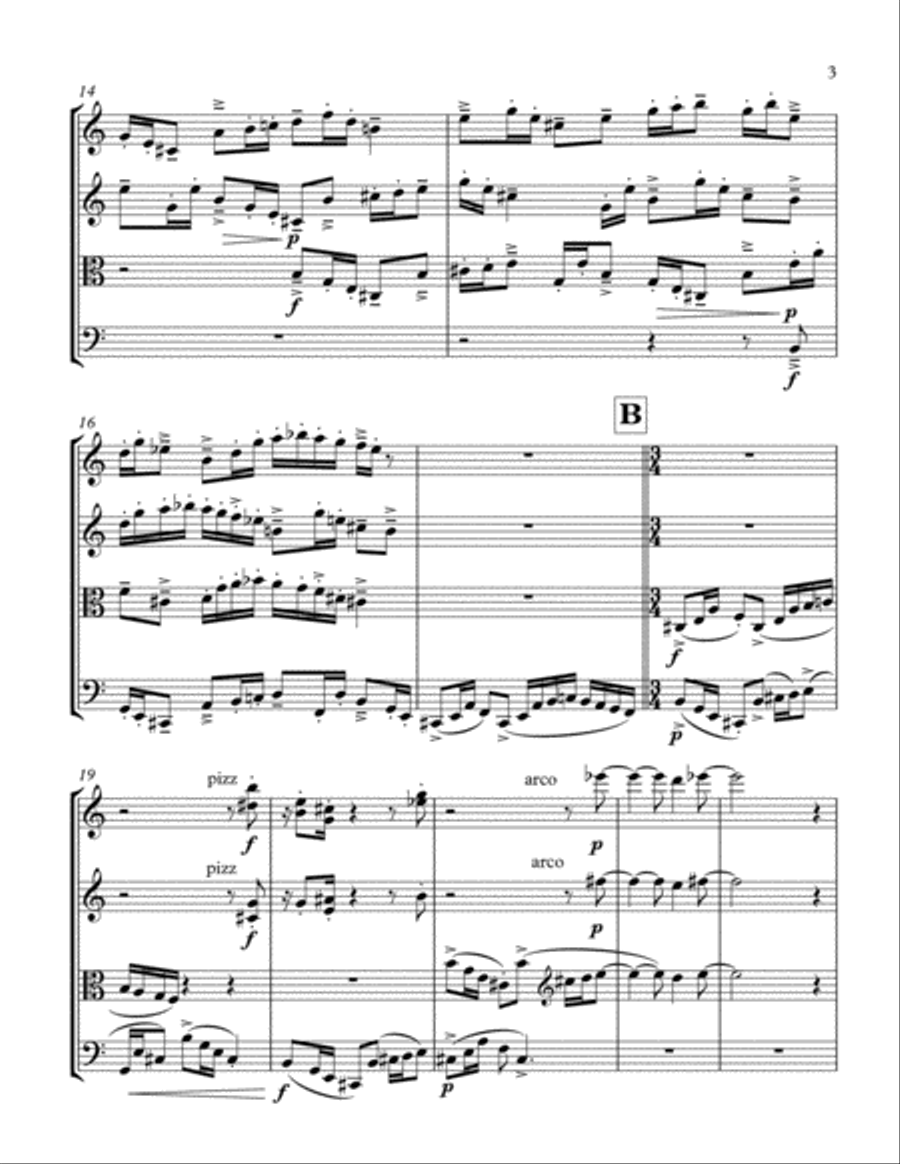 String Quartet, Score and Parts String Quartet scores gallery preview page 5