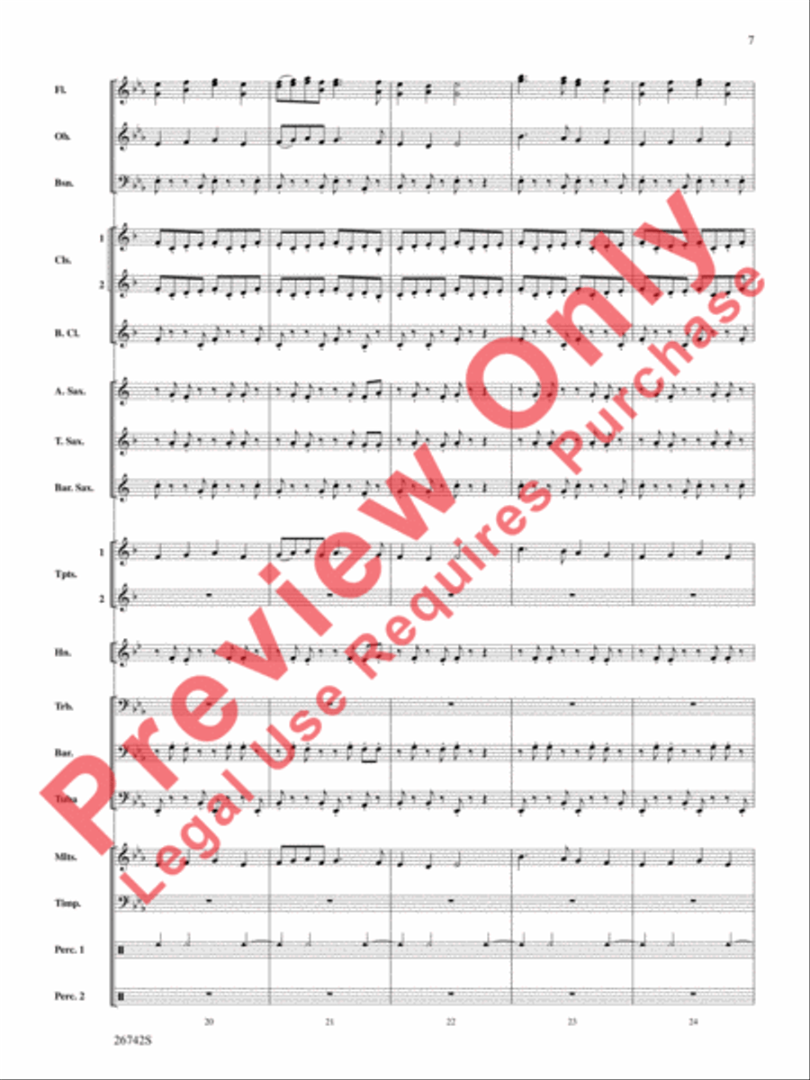 A Christmas Festival A Christmas Festival Concert Band scores gallery preview page 8