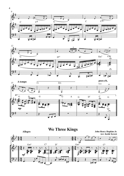 8 Swinging Xmas Carols for Guitar & Piano image number null
